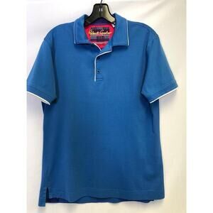 VTG Men Size S Robert Graham Classic Fit Polo Shirt color Blue